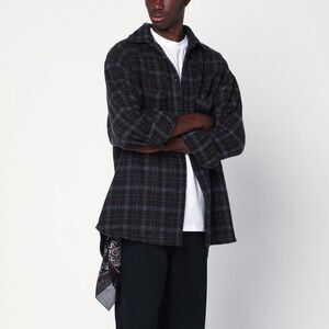 DESTIN Men's Plaid Oversized Shirt Men BROWN Shirts